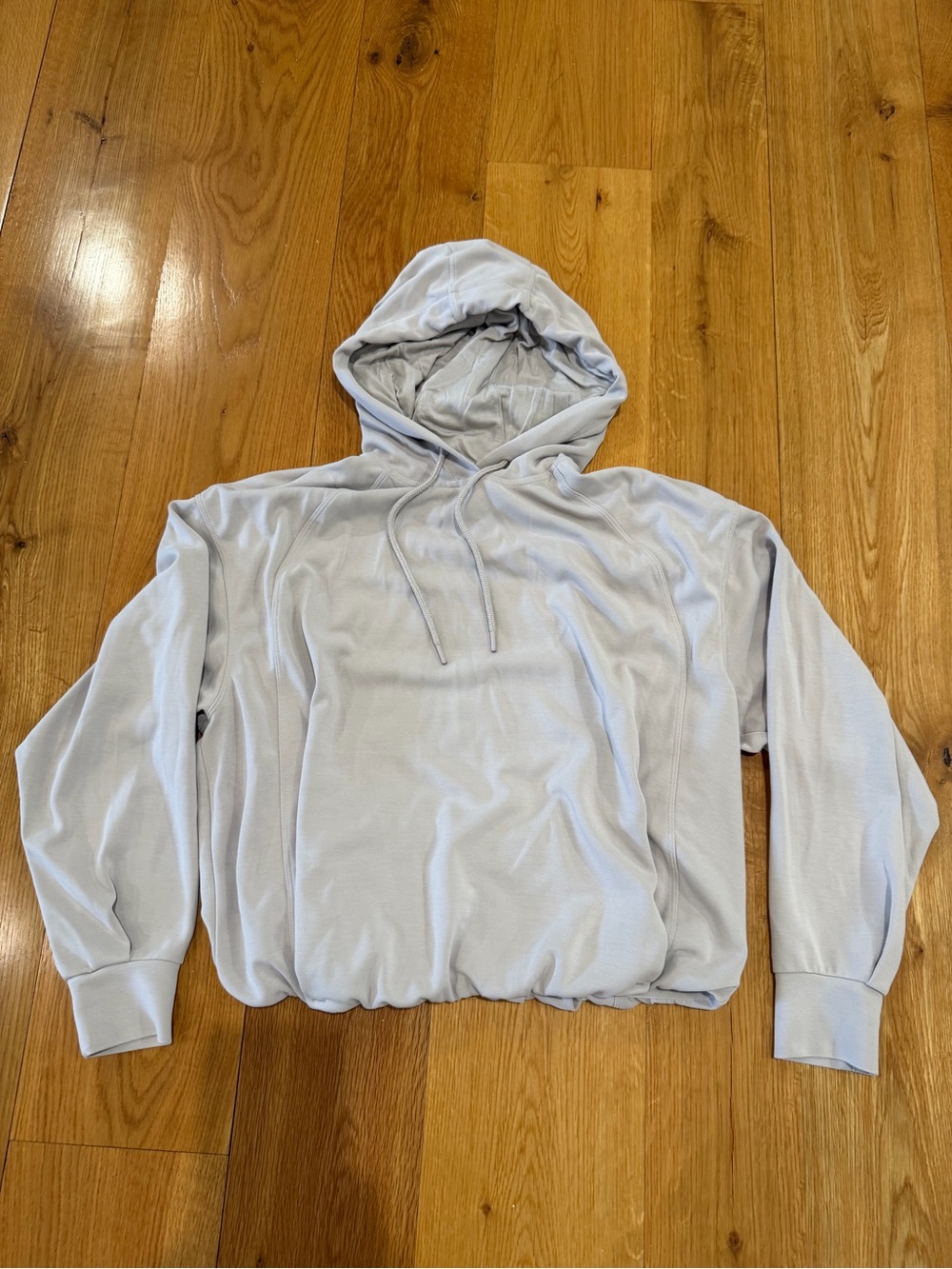 Athleta Seasoft Bubble Hem Hoodie Abalone Size Small